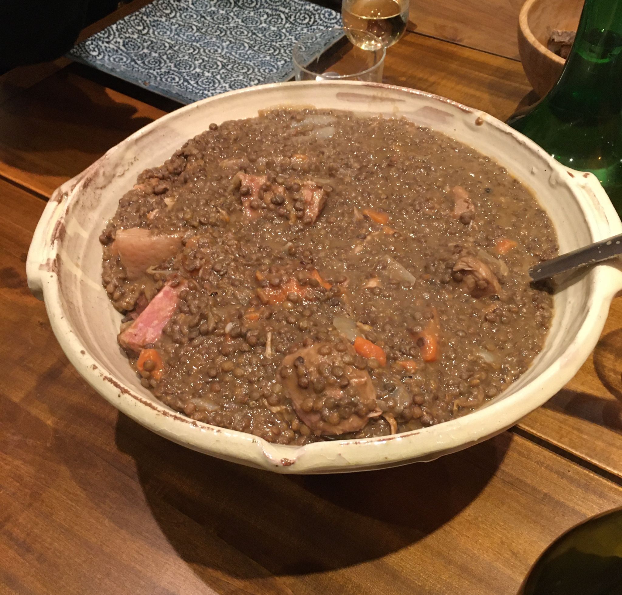 Petit salé aux lentilles