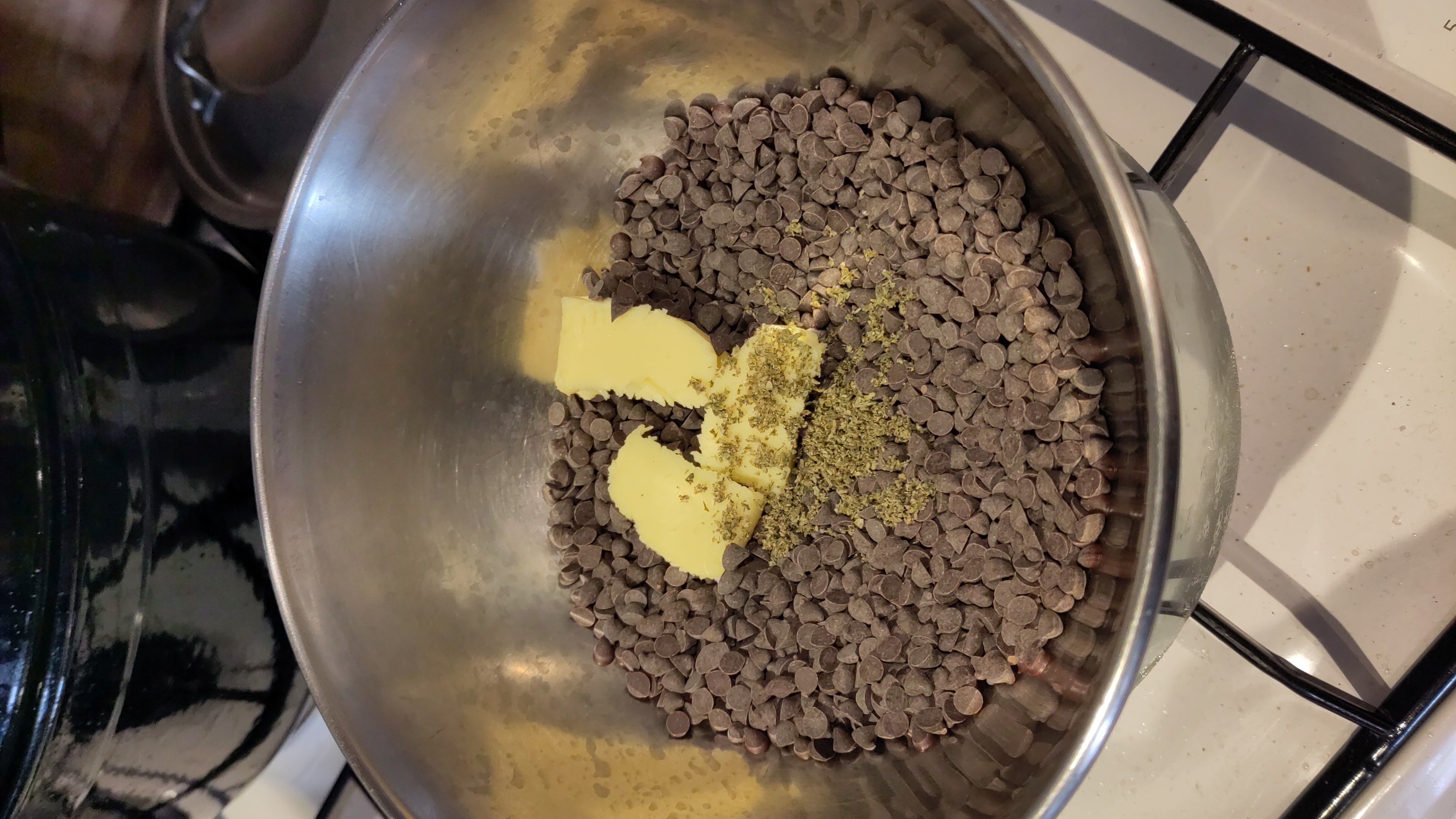 Mélange chocolat/beurre